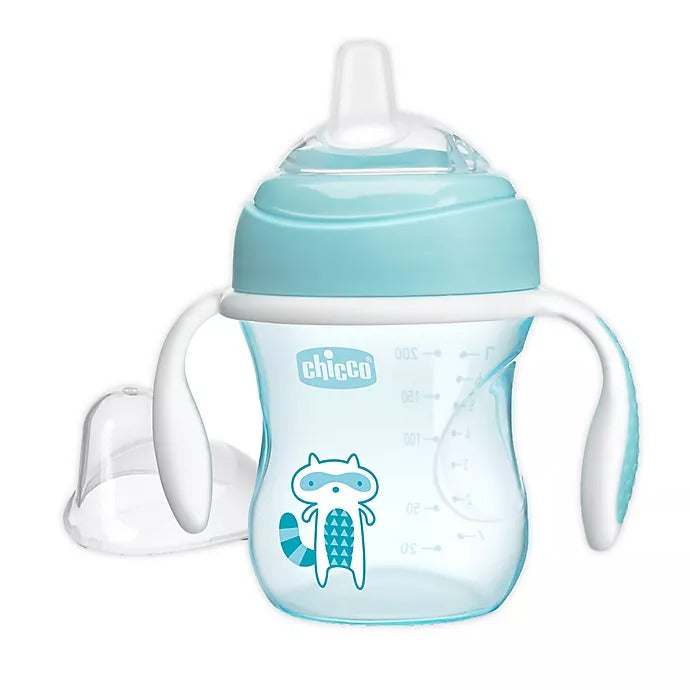 Chicco 7 oz Silicone Spout Transition Cup - Blue - Curacao