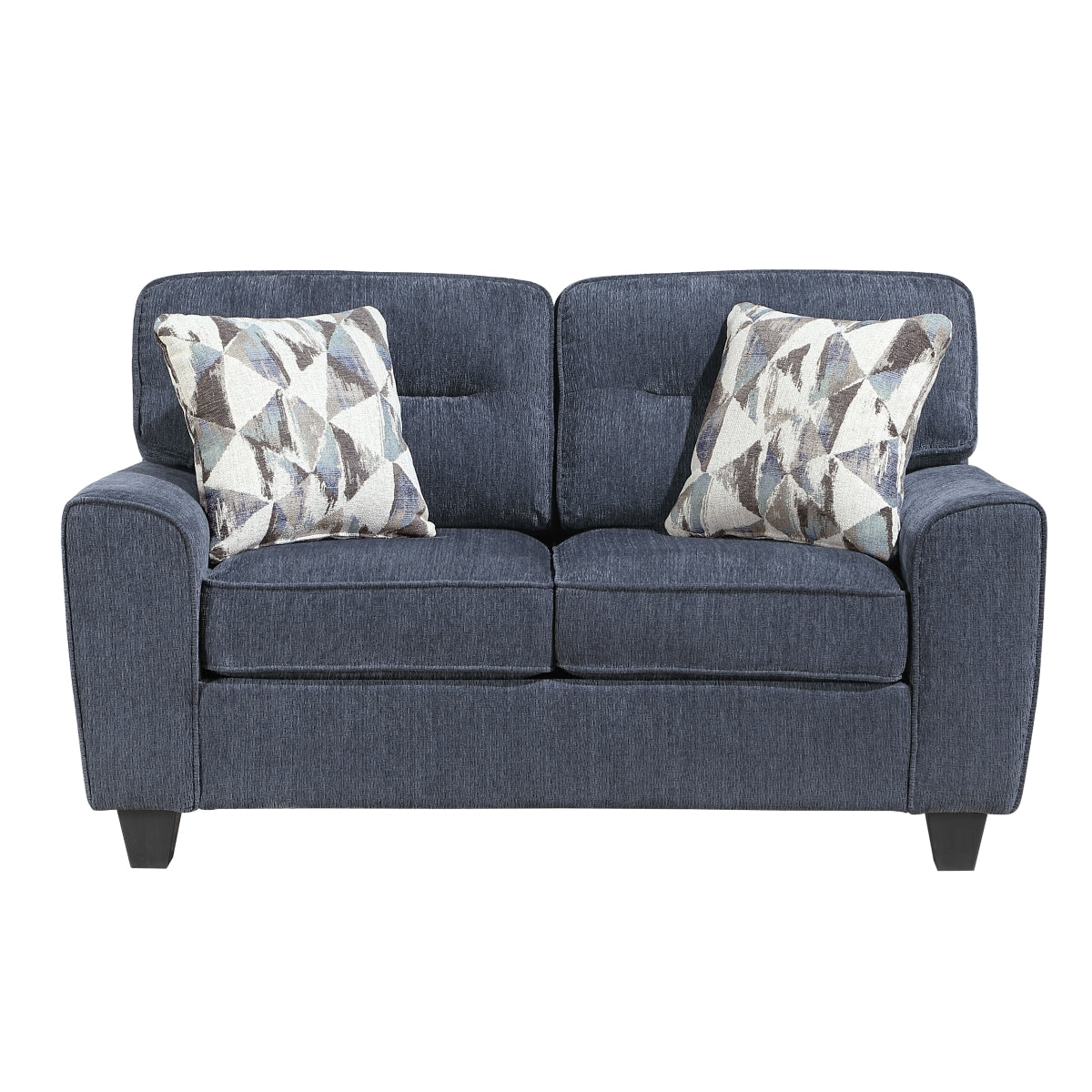 Bennett 61" Loveseat with Decorative Pillows by Homelegance