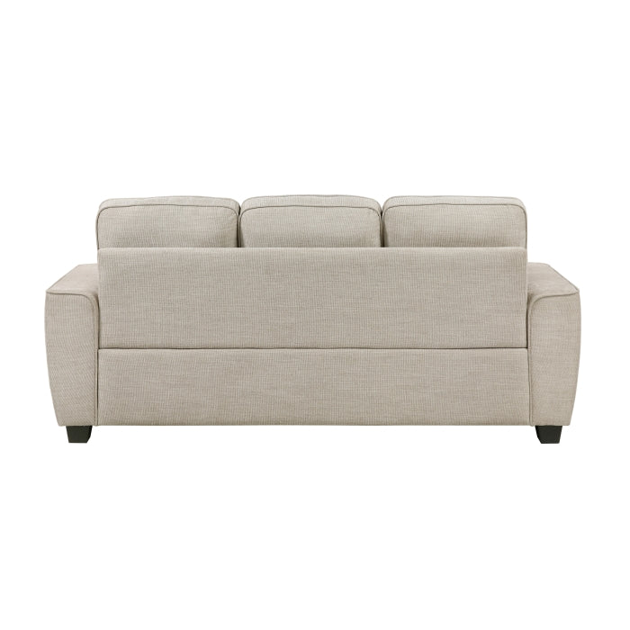 Zander 83" Sofa with Decorative Pillows by Homelegance - Beige