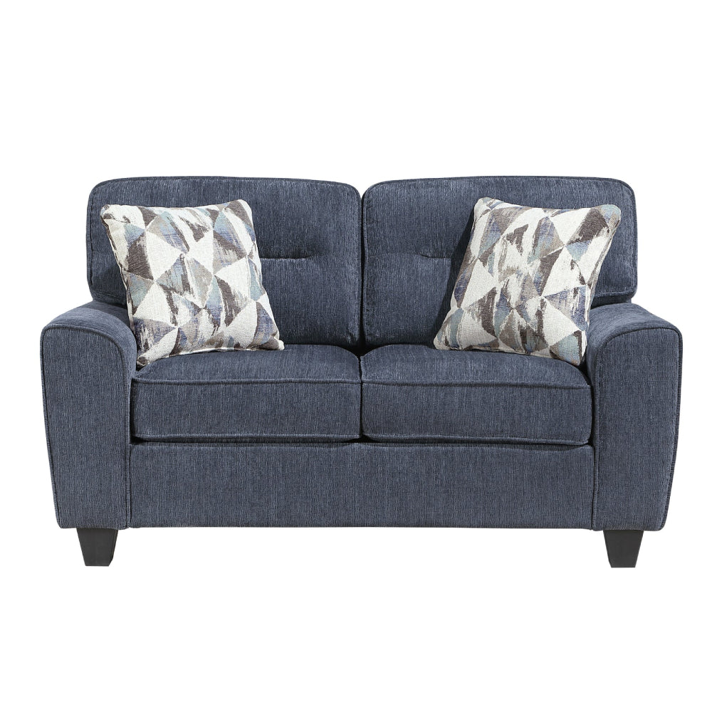 Vival Sofa with Loveseat by Homelegance - Blue