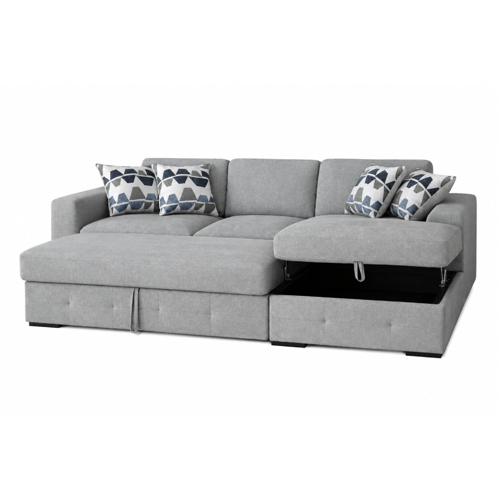 Ibiza Sofa Chaise with Storage by Elements - Gray