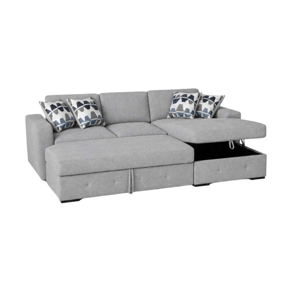 Ibiza Sofa Chaise with Storage by Elements - Gray