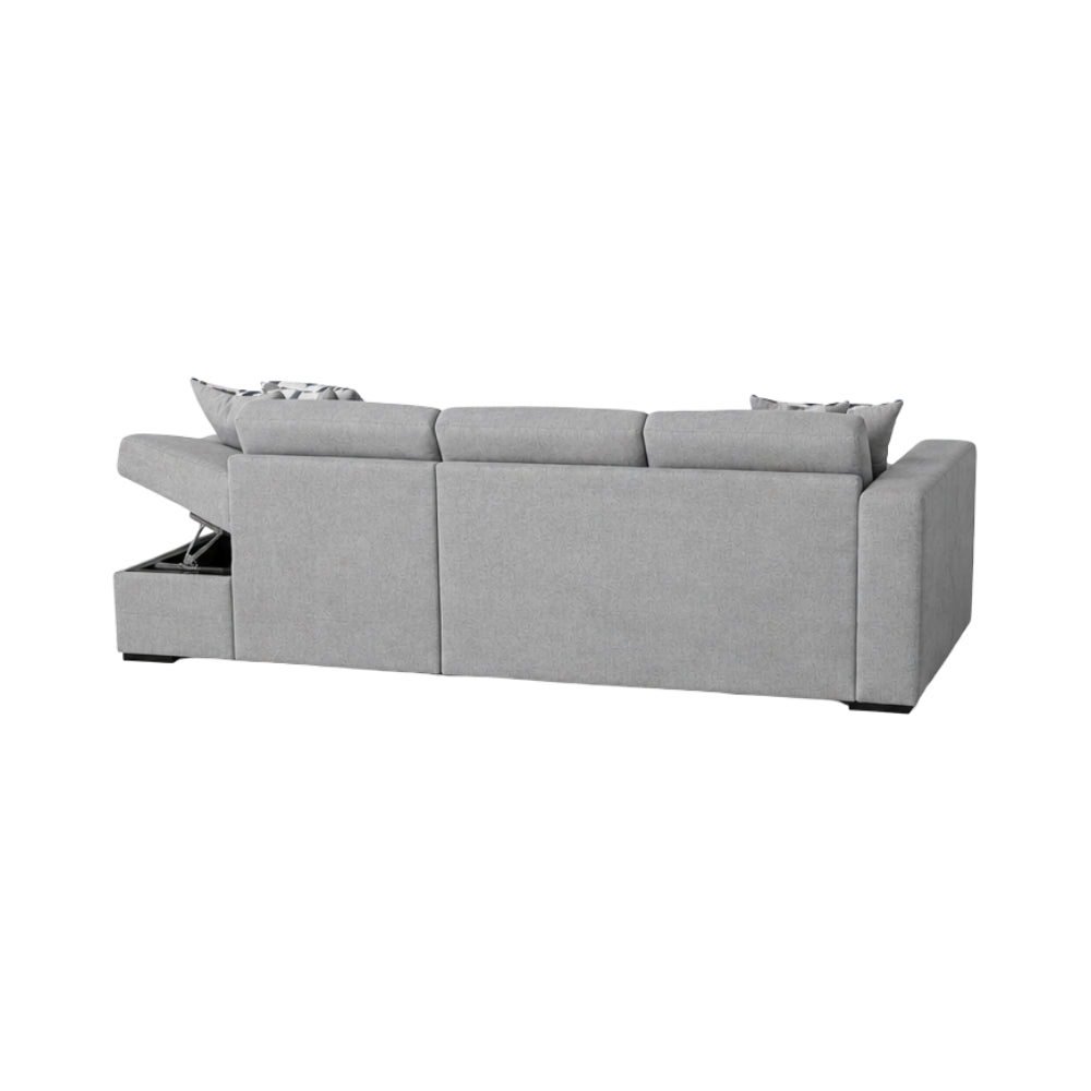 Ibiza Sofa Chaise with Storage by Elements - Gray