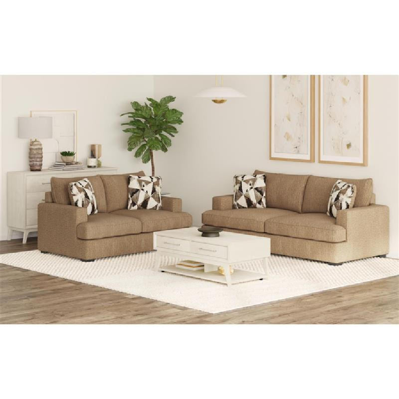 Palm Spring Sofa and Love Seat by Elements - Brown