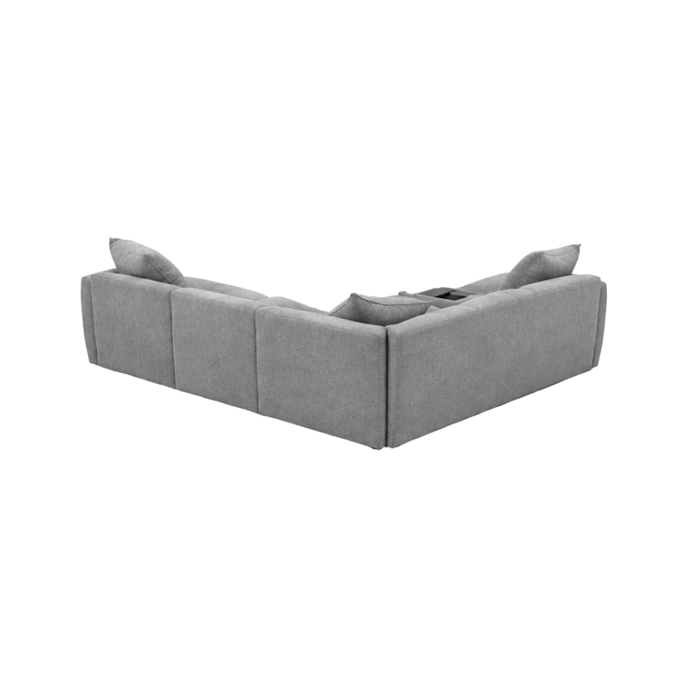 Avalon Cloud Sectional Sofa Set with Speaker by Lifestyle - Gray