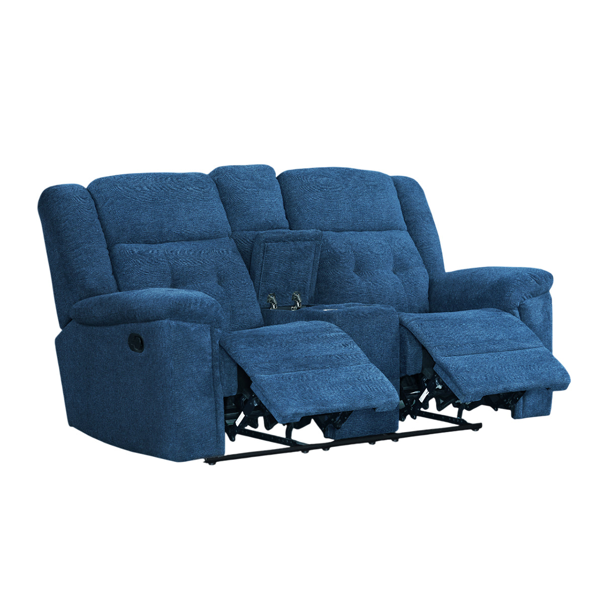 Rey Recliner Loveseat by Best Home - Blue