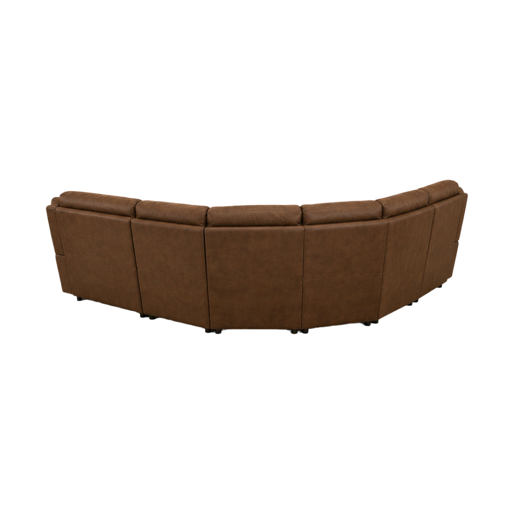 Cordova Power Reclining Sectional Sofa by Best Home - Brown