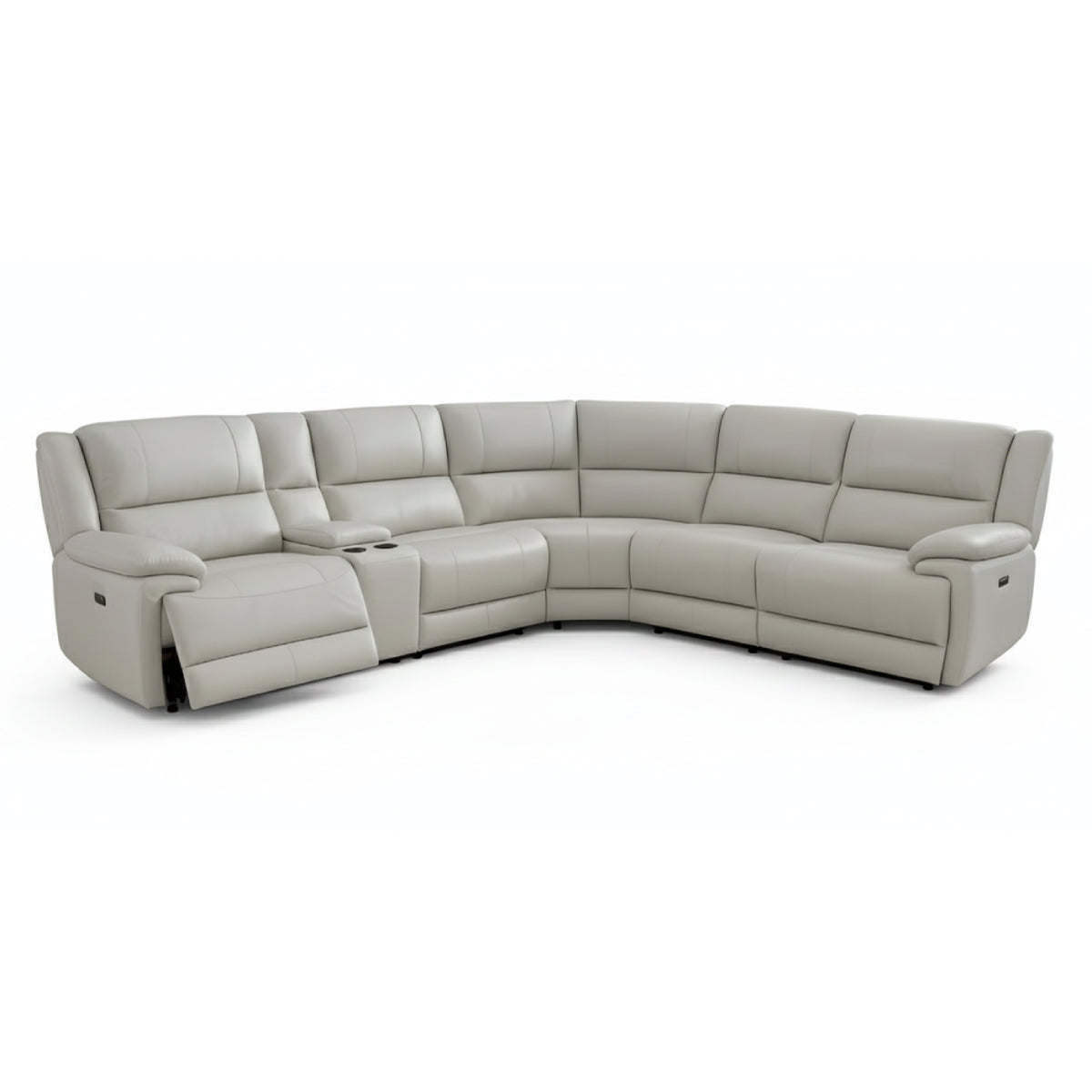 Madrid Power Reclining Sectional Sofa by Best Home - Beige