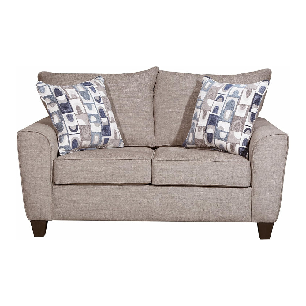 Barcelona Sofa and Loveseat with Pillows by Best Home - Beige