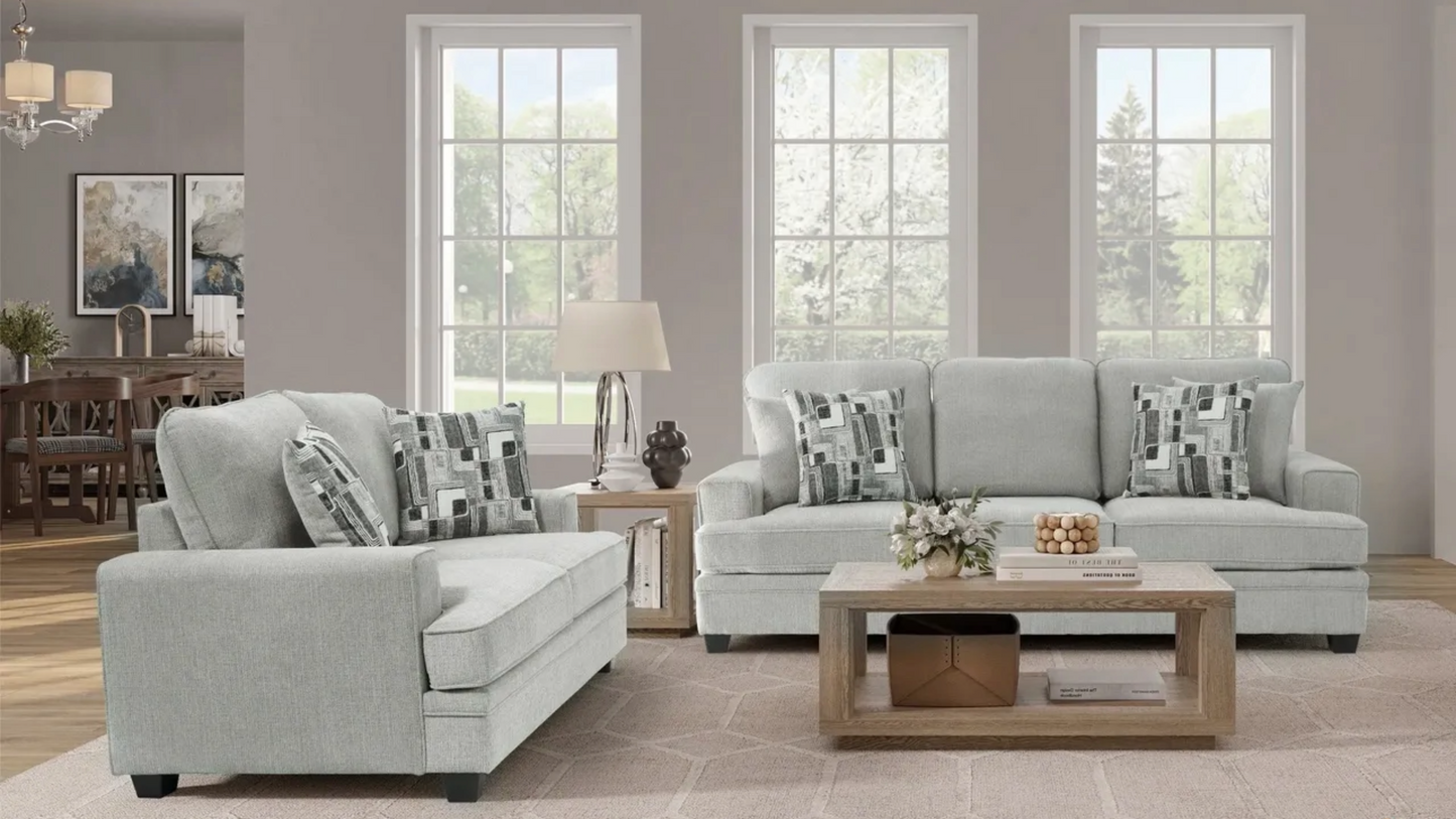 Waco Sofa & Loveseat Set - Grey