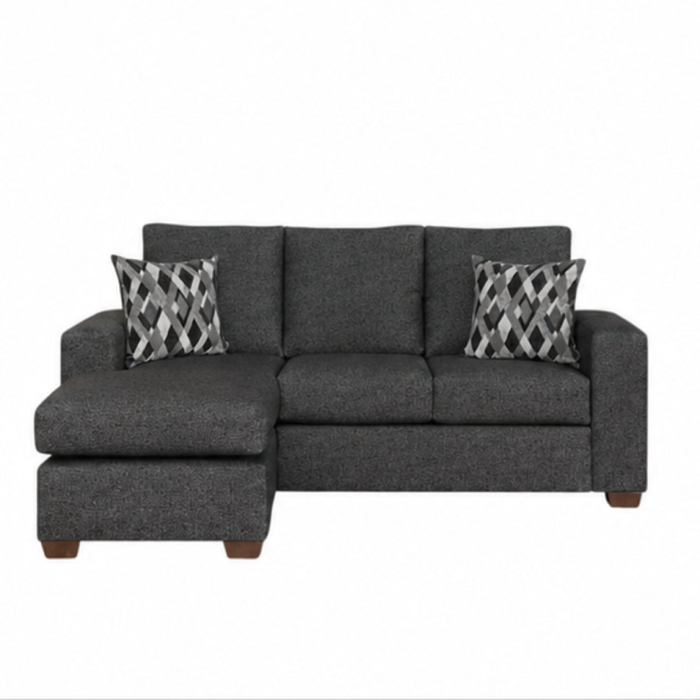 Lagos Reversible Sofa Chaise by Arely Furniture - Black