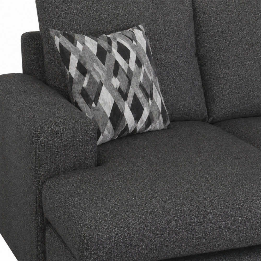 Lagos Reversible Sofa Chaise by Arely Furniture - Black
