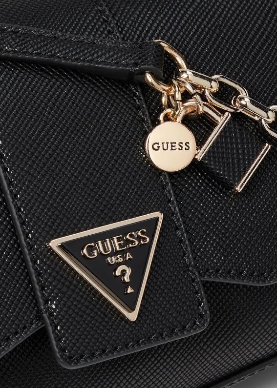 GUESS ILIA Top Handle Cross Body bag - Black
