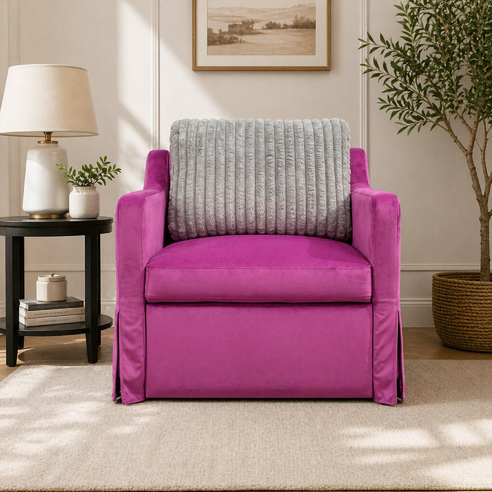 Milan Convertible Sleeper Armchair with Pillow by Best Home