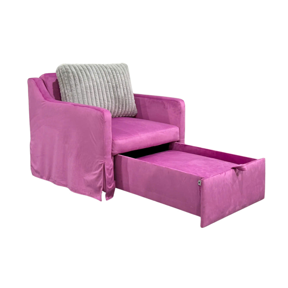 Milan Convertible Sleeper Armchair with Pillow by Best Home