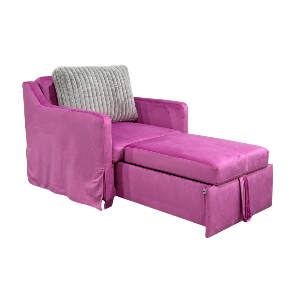Milan Convertible Sleeper Armchair with Pillow by Best Home