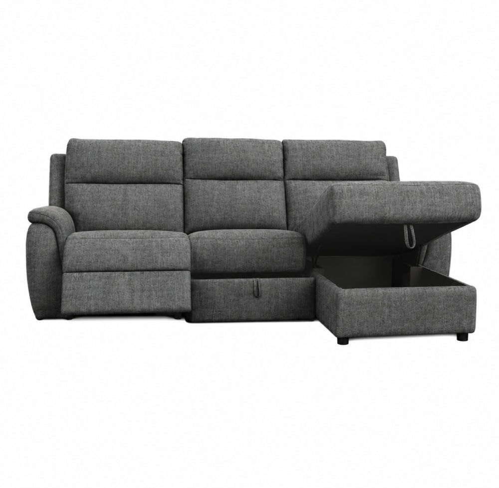 Jakeem Sofa Chaise with Storage by Acme Furniture - Gray