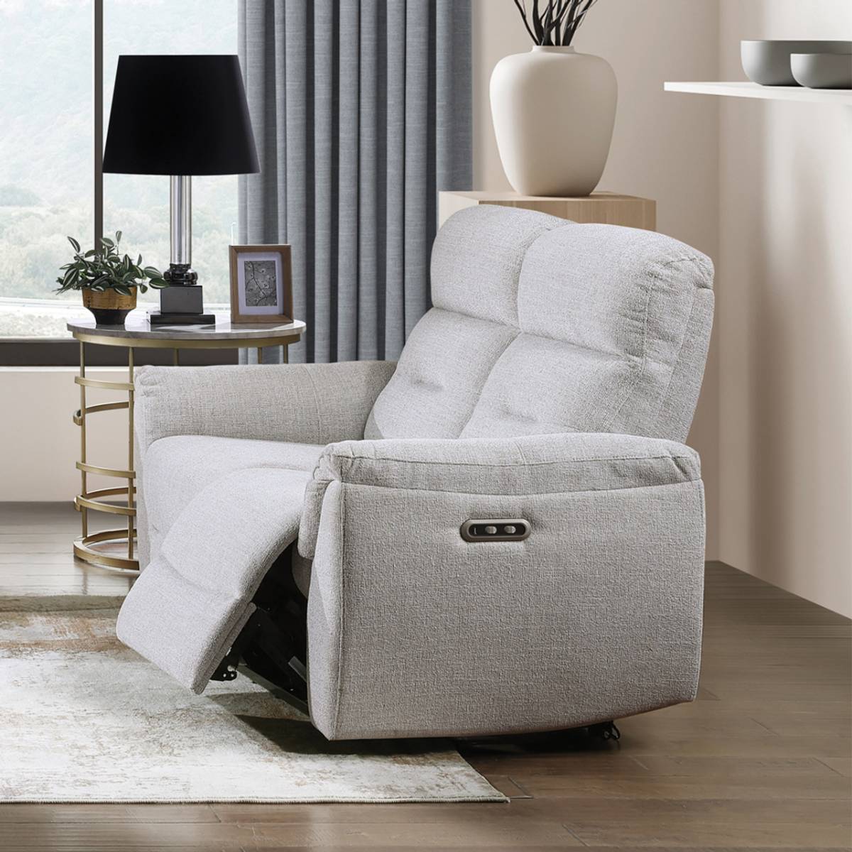 Eastre Power Motion 36" Loveseat with USB Port by Acme Furniture - Beige