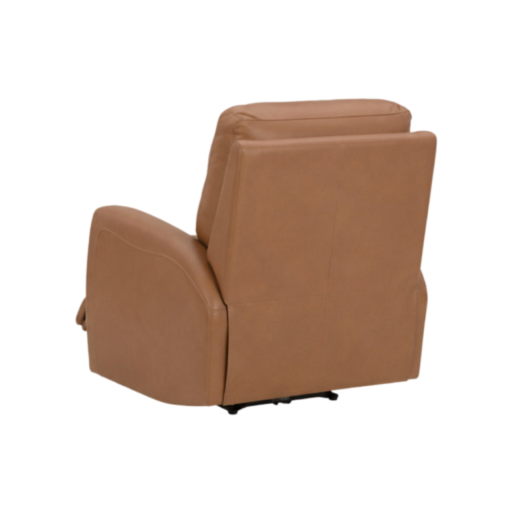 Edna Power Recliner with Side Control by Kuka - Brown