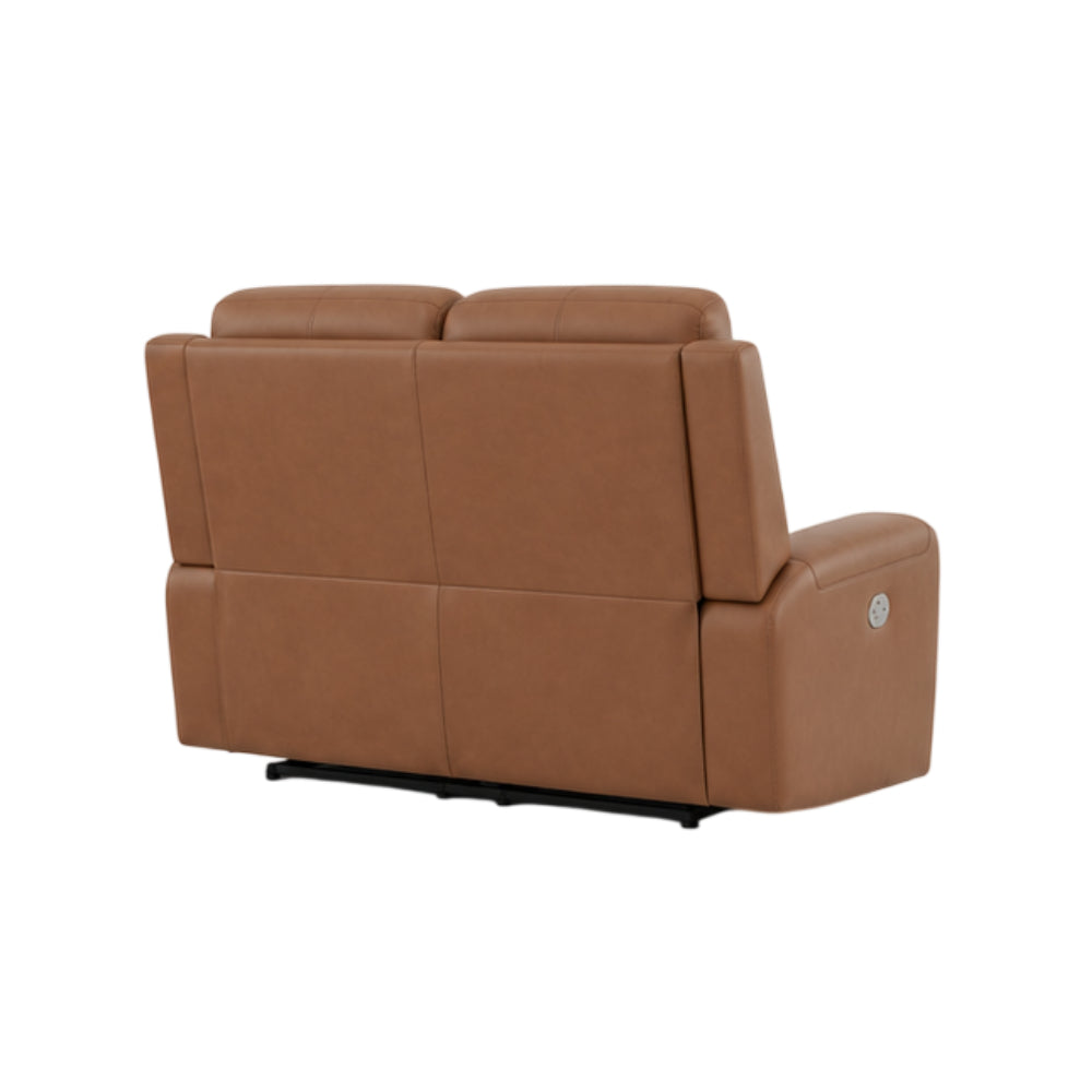 Edna Power Reclining Loveseat by Best Home - Brown