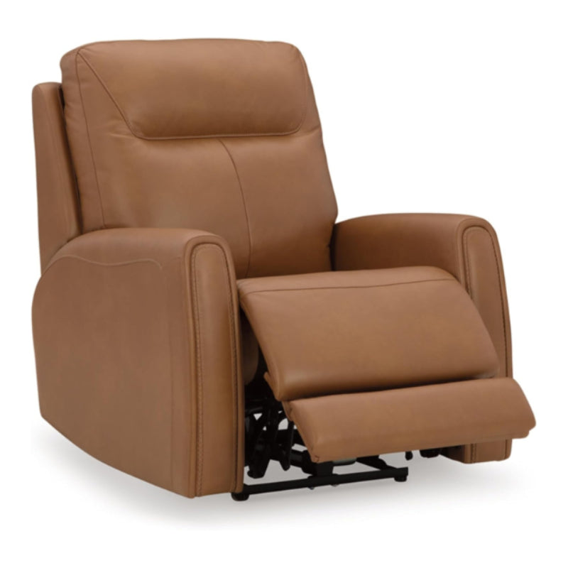 Edna Power Recliner with Side Control by Kuka - Brown
