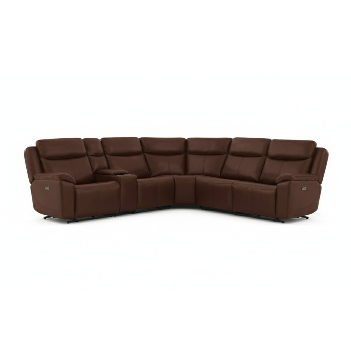 Longoria Power Motion Sectional Sofa by Best Home - Brown
