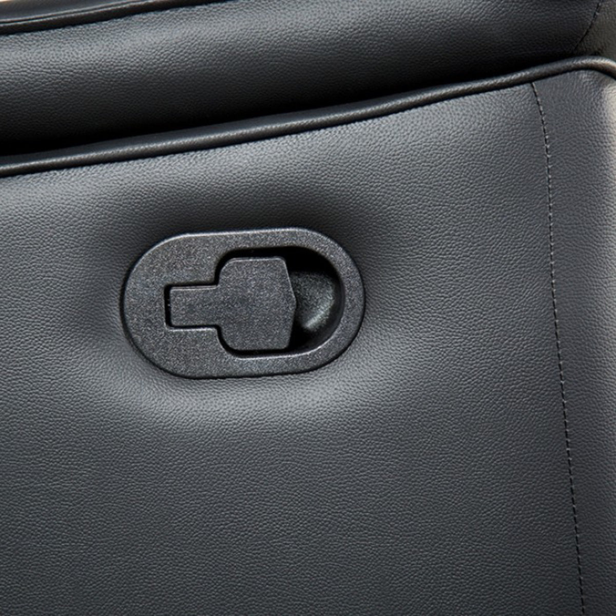 Bienne 62.5" Loveseat Manual Recliner with Flared Padded Arms by Furniture of America - Black