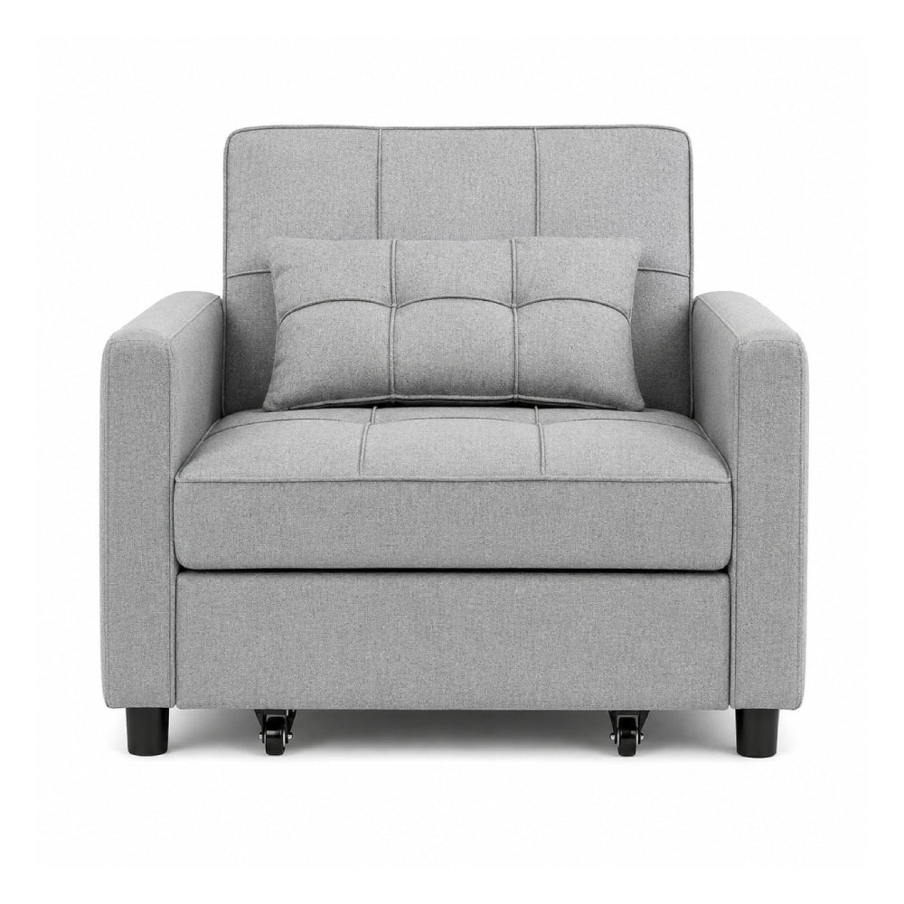 Dream 34.6" Convertible Sleeper Chair by Best Home - Gray