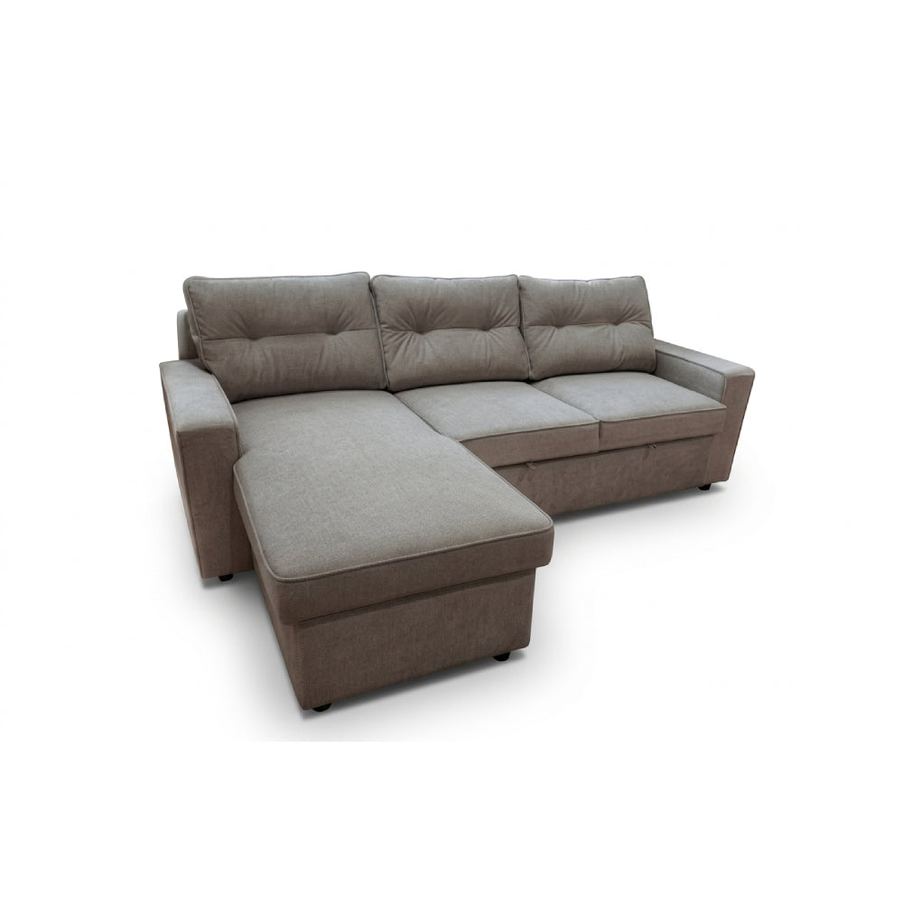 Malibu Pull Out Sofa and Chaise with Storage by Best Home - Gray
