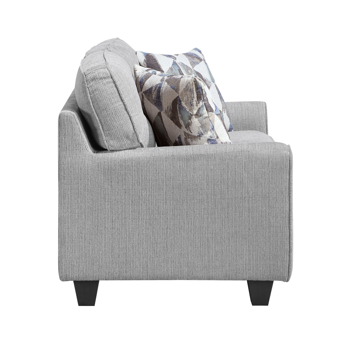 Bennett 61" Loveseat with Decorative Pillows by Homelegance