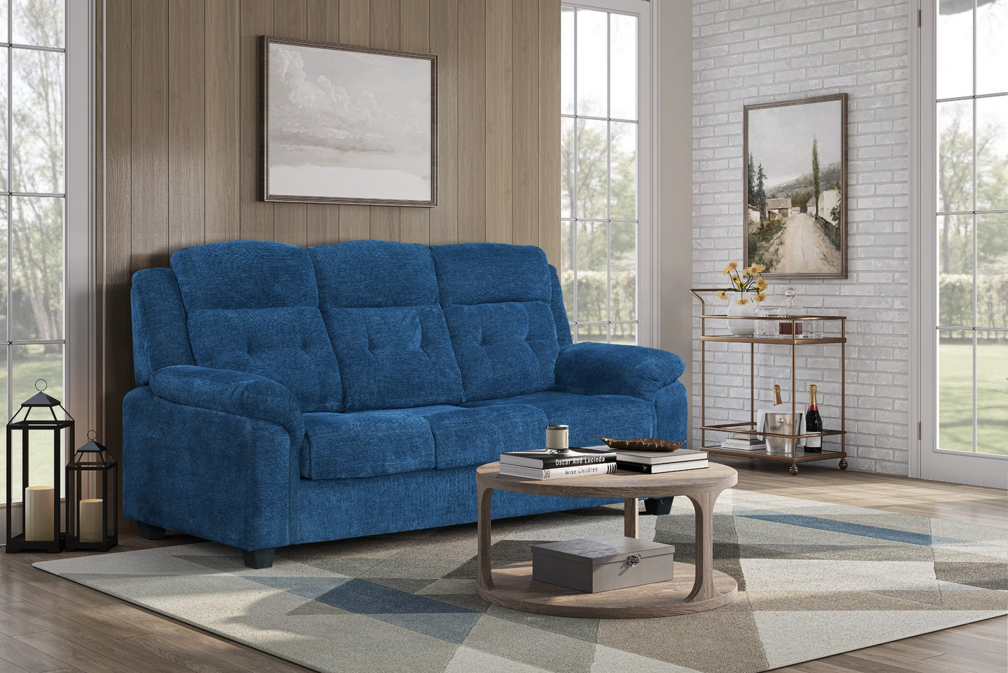 Rey 2 Piece Set Loveseat Recliner and Sofa with Hide a bed by Best Home