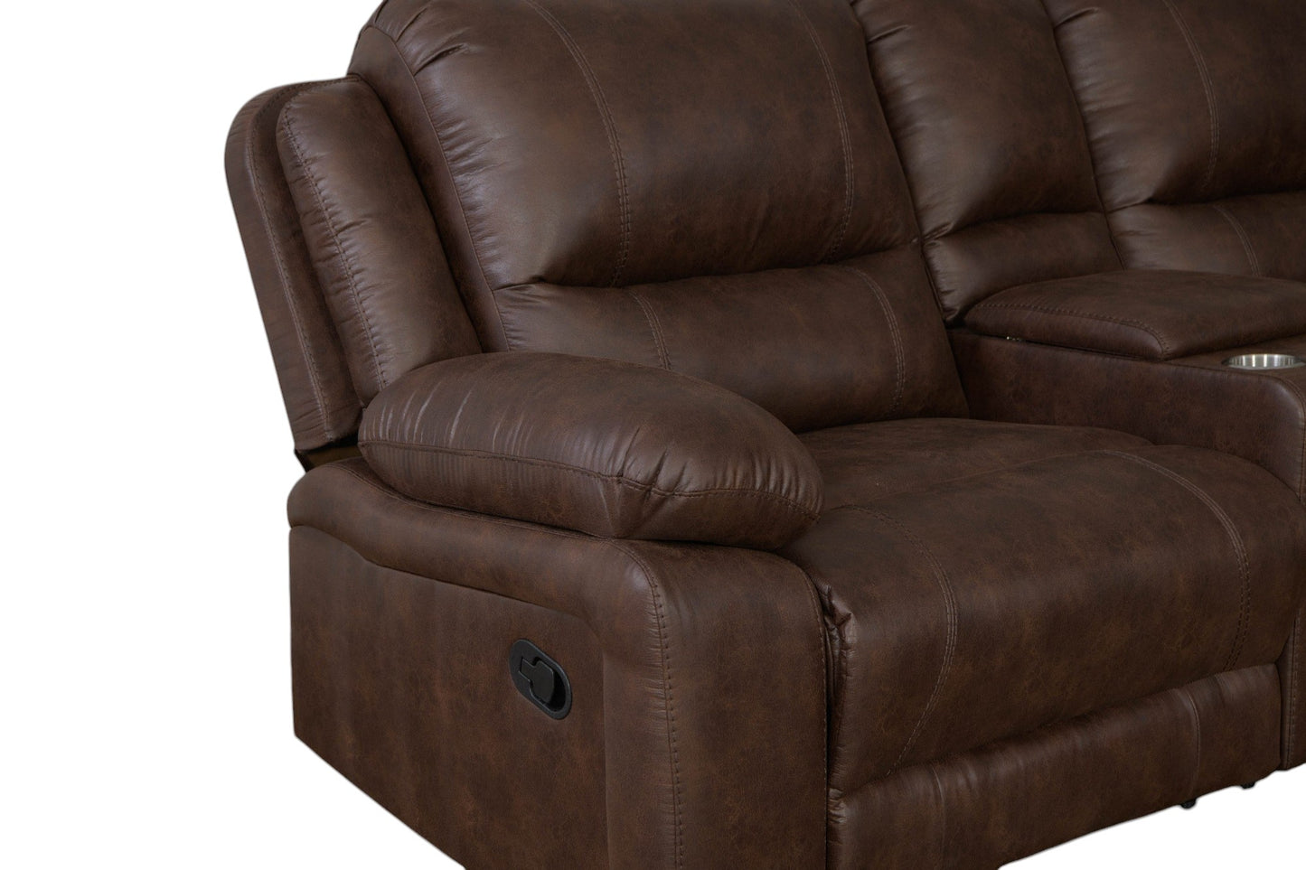 Brenham Brown Sectional Set