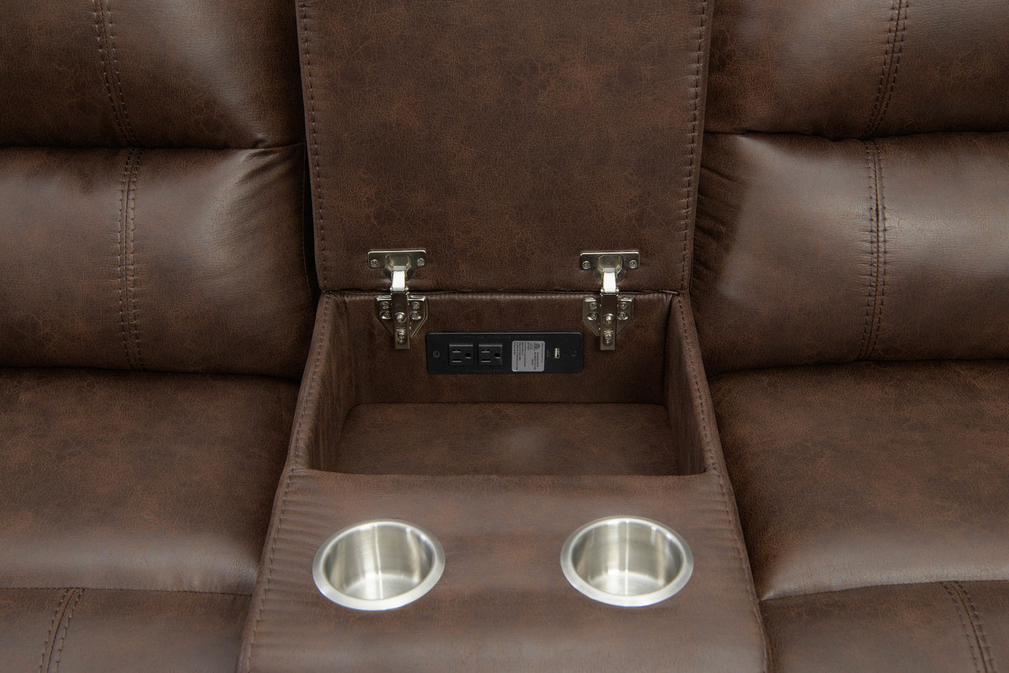 Brenham Brown Sectional Set