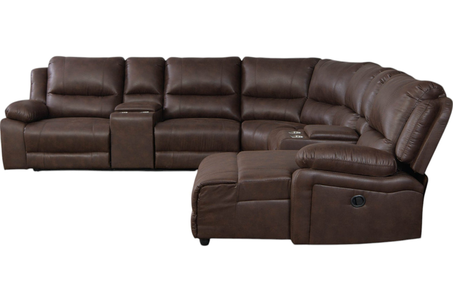 Brenham Brown Sectional Set