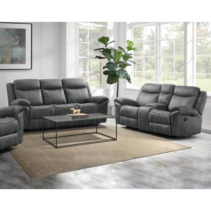 Reclining Manual Sofa and Loveseat - Curacao