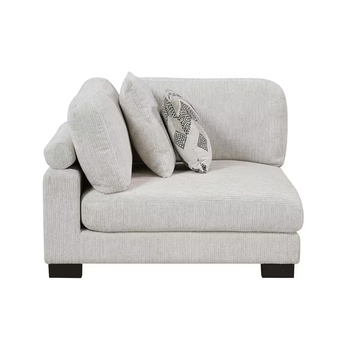 Beane 17" Arm Chair with Removable Cushions by Lazzara - Beige