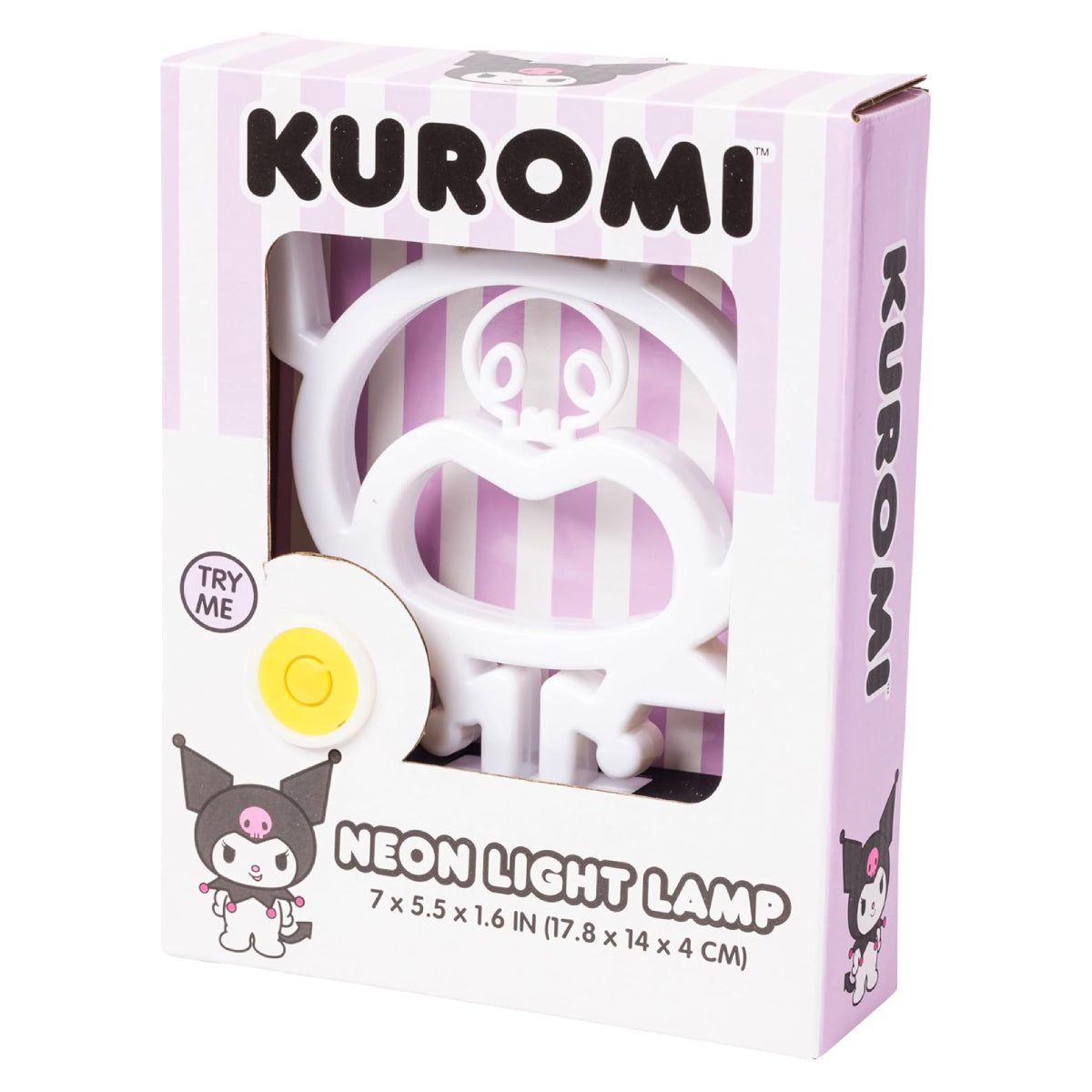 Sanrio Hello Kitty and Friends Kuromi Neon LED Lamp - White/Black