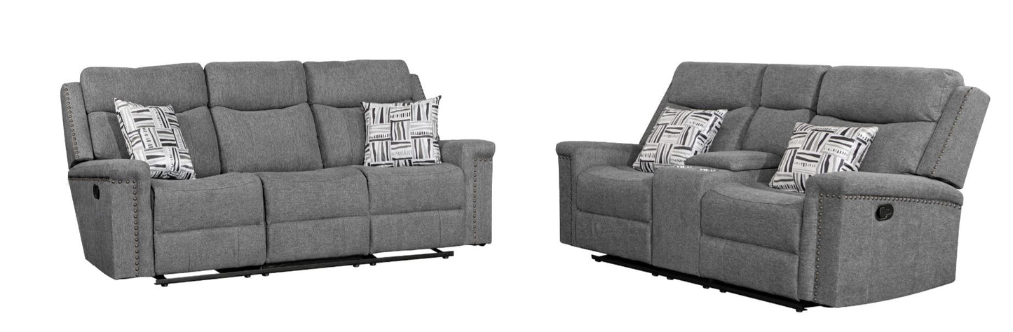Sofa and Loveseat by Best Home - Gray