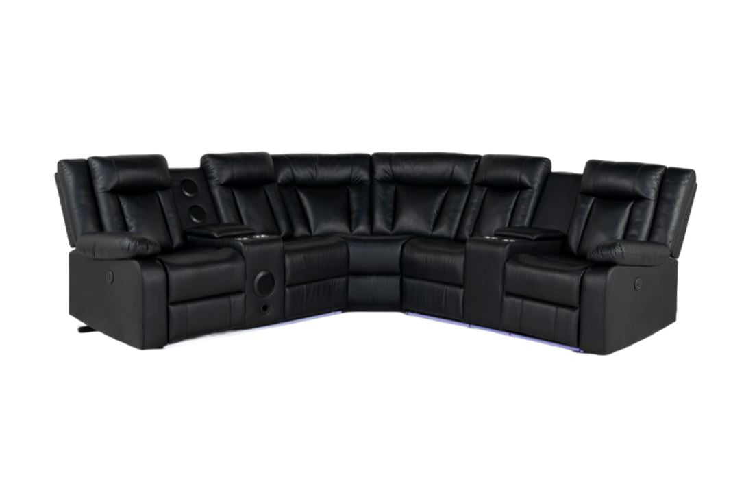 Kelley Sectional with LED - Black