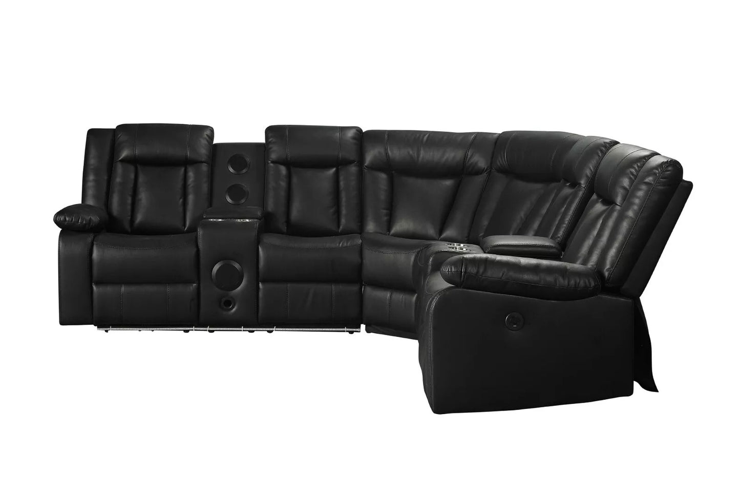 Kelley Sectional with LED - Black