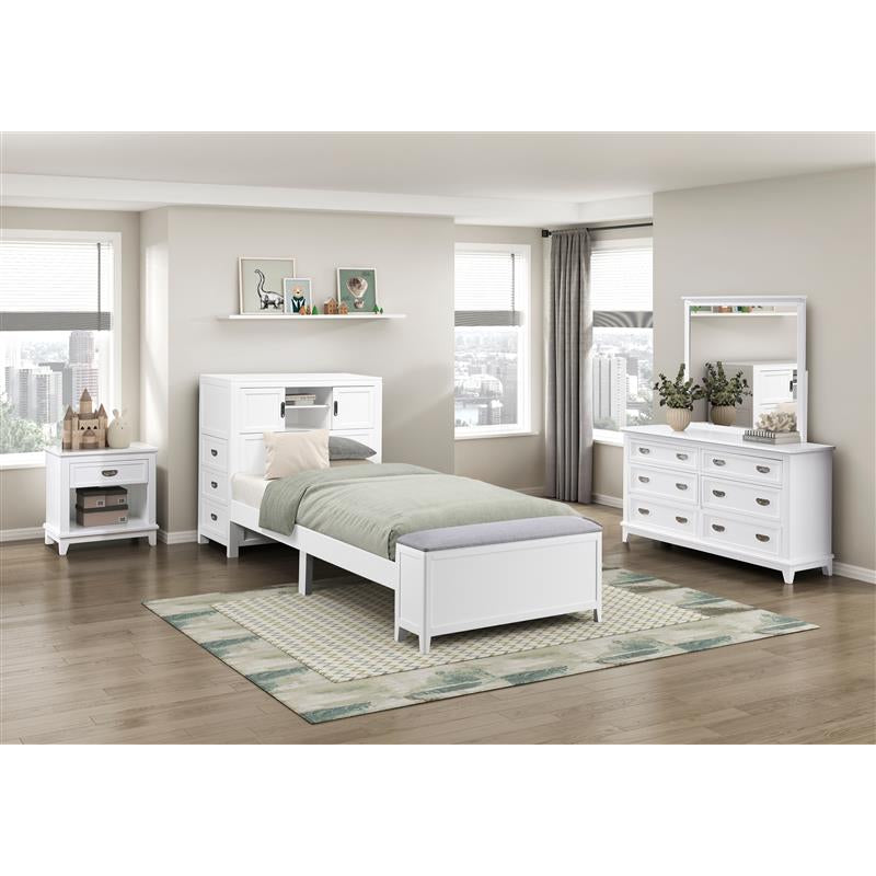 Youth Explorer Twin Bookcase Bedroom Set (4-Piece) by Homelegance