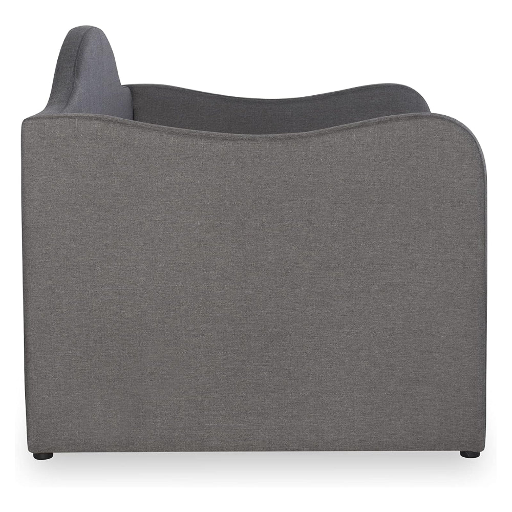 Brussels 81" Twin Upholstered Day Bed with Trundle by Powell - Gray