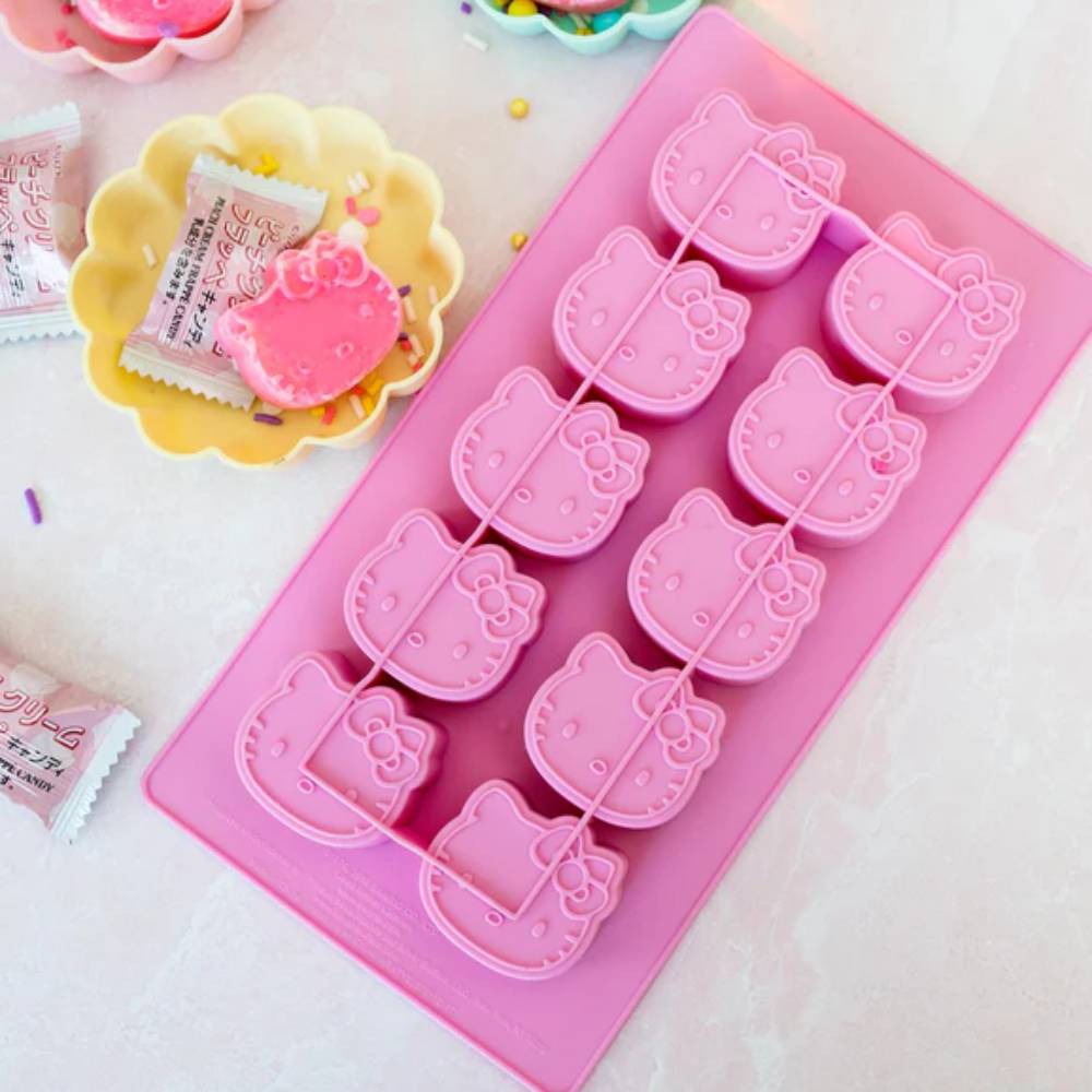 Sanrio Hello Kitty Silicone Mold Ice Cube Tray - Pink