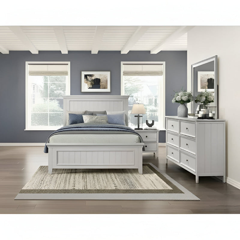 Denver Full Size (4-Piece) Bedroom Set by Homelegance - White