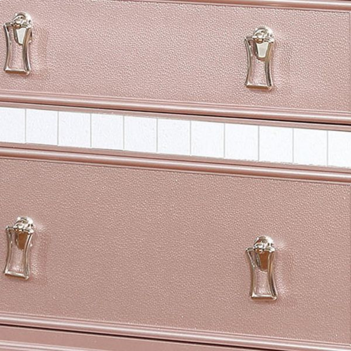 Ariston Nightstand with 2 Drawers by Furniture of America - Pink