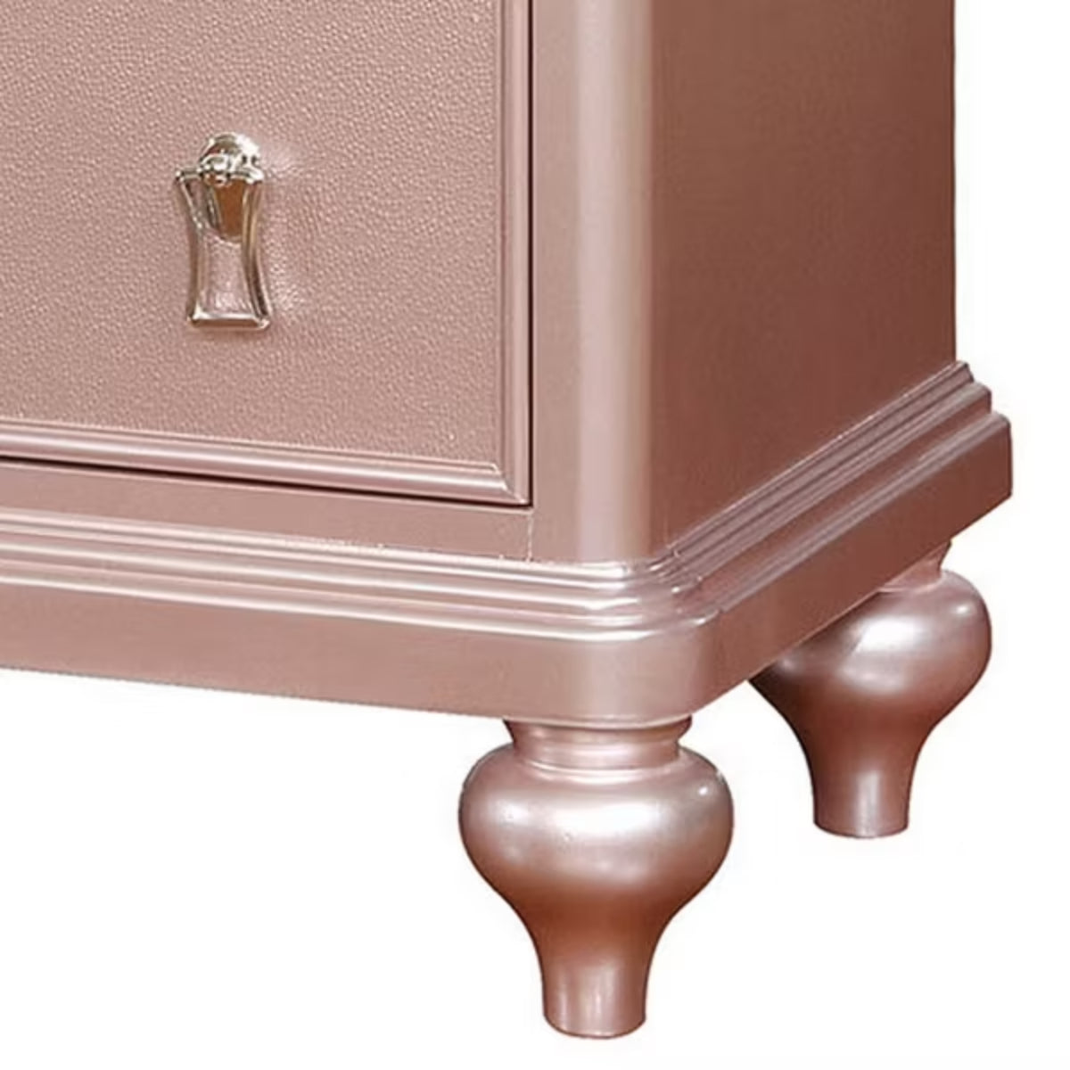 Ariston Nightstand with 2 Drawers by Furniture of America - Pink
