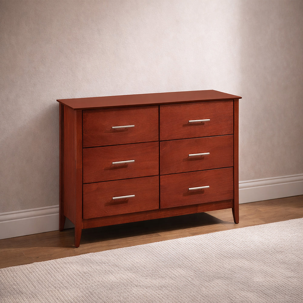 Tope Dresser with 6-Drawers by Best Home - Brown
