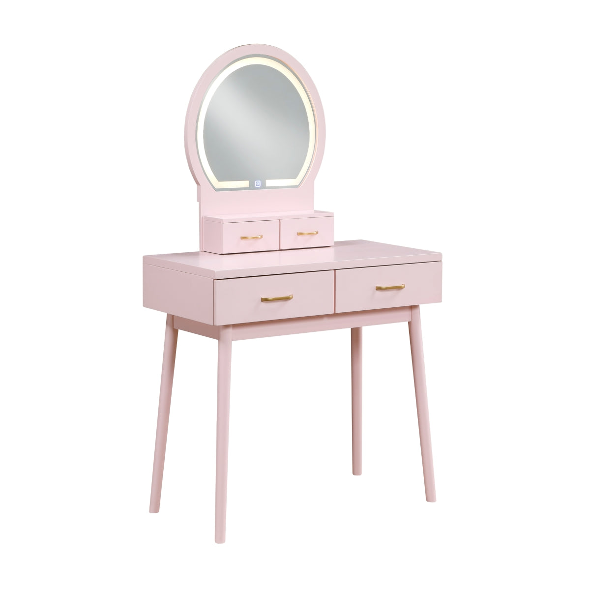 Vanity Aura with Mirror and Stool by Homelegance