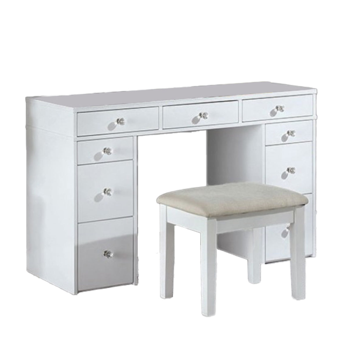 Louise 47.2" Vanity Set with Stool by Furniture of America - White