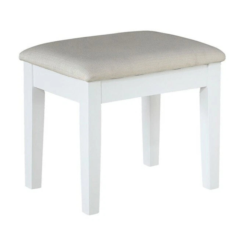 Louise 47.2" Vanity Set with Stool by Furniture of America - White